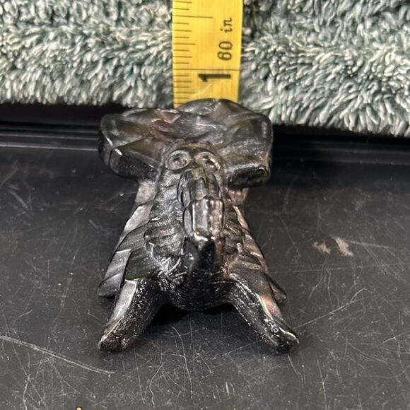 Stocking stuffer! Natural Larvikite Scorpion Carving Handcrafted Crystal - Picture 6 of 10